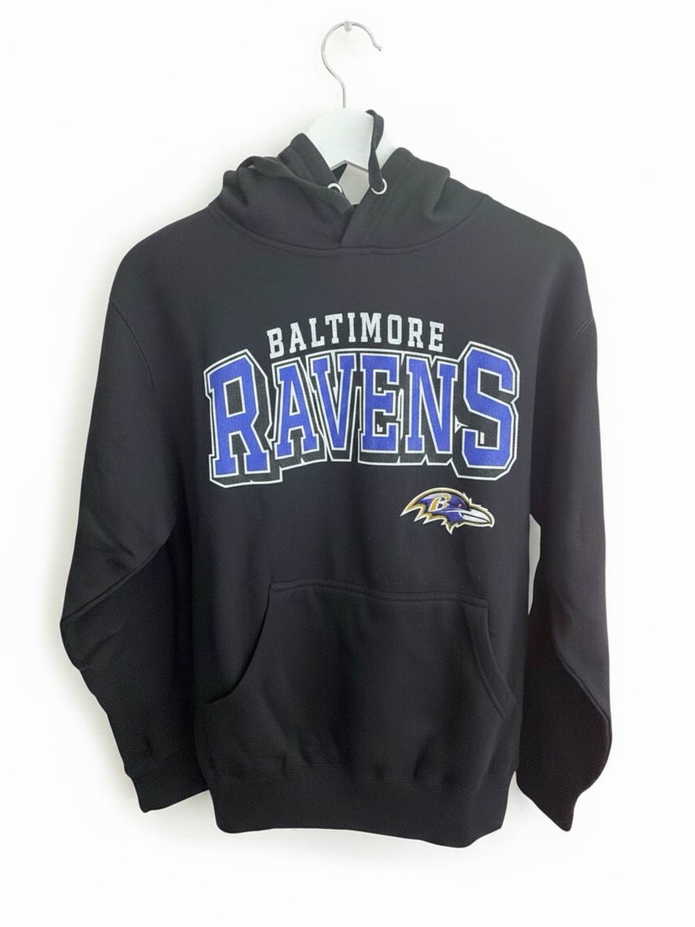 Baltimore Ravens Starter Black Hooded Pullover Sweatshirt
